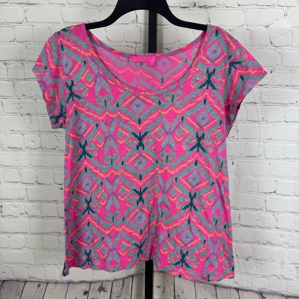 Fresh Produce Pink Print T-Shirt Size Medium